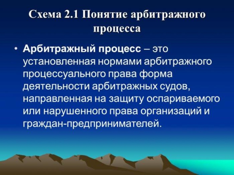 Презентация на тему арбитражный процесс