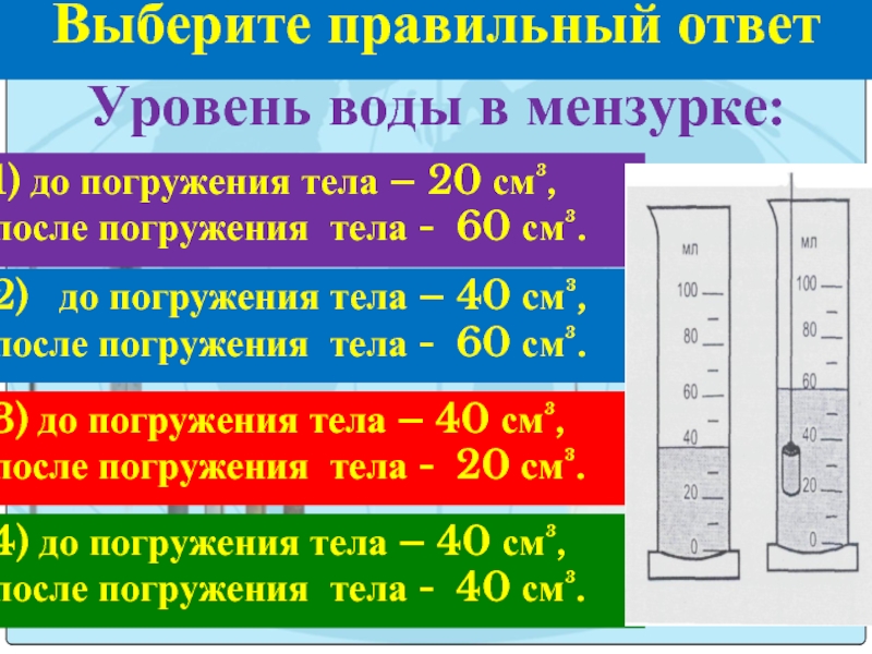 Измерение объема данных. Уровень воды в мензурке до погружения. Уровень воды в мензурке до погружения тела уровень воды в мензурке. Определите уровень воды в мензурке до погружения тела. Определите по рисунку уровень воды в мензурке до погружения.