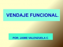 VENDAJE FUNCIONAL