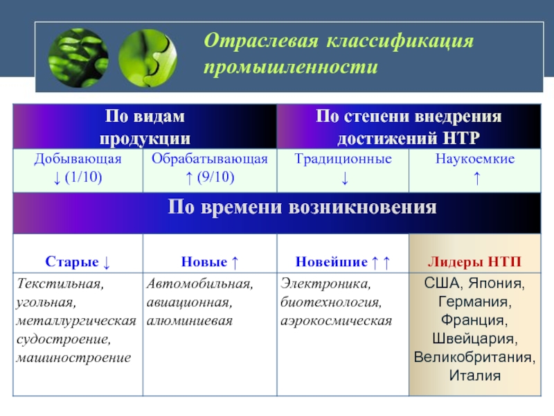 Место промышленности. Классификация промышленности. Классификация отраслей промышленности. Отраслевая классификация. Классификация отраслей промышленности по степени внедрения НТР.