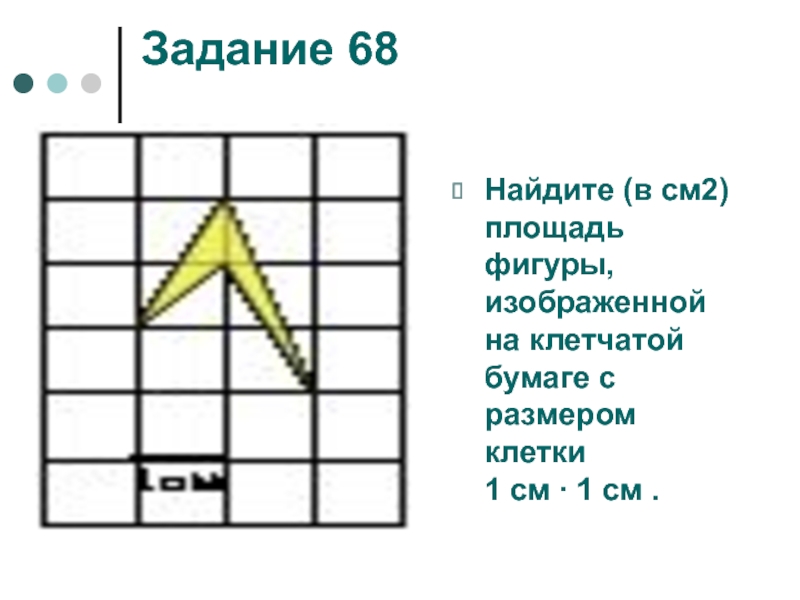 Формула нахождения площади фигуры на клетчатой бумаге