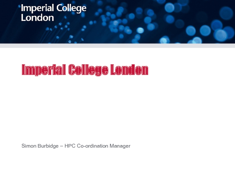 Презентация Imperial College London
