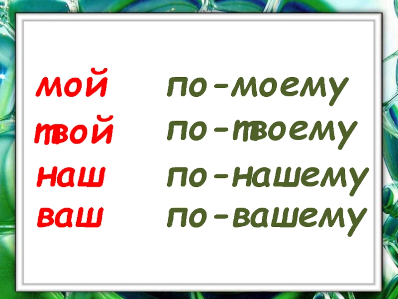 Правописание 4 класс