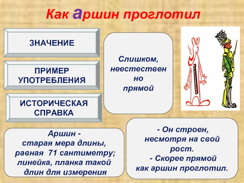 Значение слова аршин. Как Аршин проглотил. Как Аршин проглотил значение фразеологизма. Фразеологизм как Аршин проглотил. Как Аршин проглотил значение.