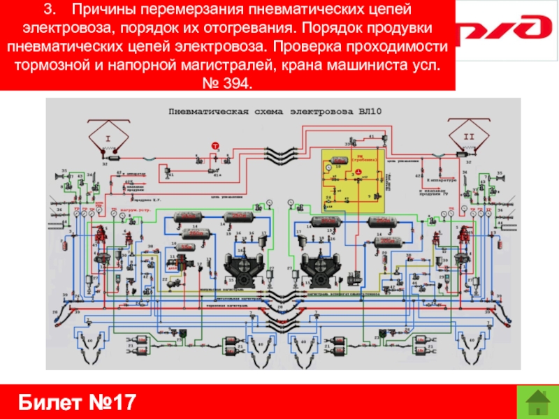 Пневматическая схема тепловоза чмэ3