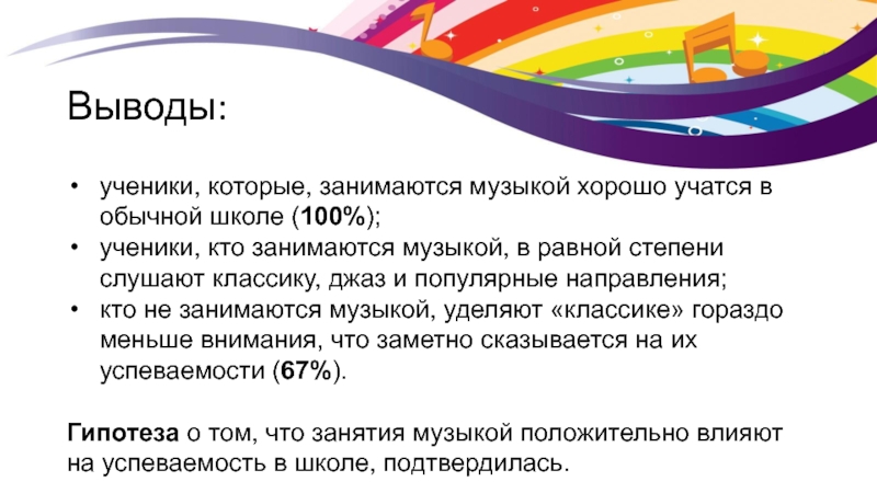 Выводы ученикам. Выводы ученик-ученик. Вывод о школе России программе. Чем отличается обычная школа от музыкальной.