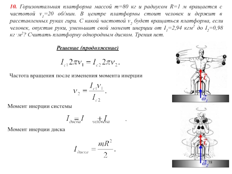 Горизонтальная платформа массой 100