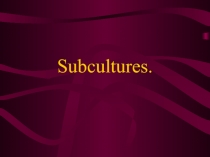 Subcultures