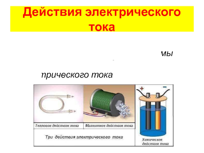 Химическое действие электрического тока