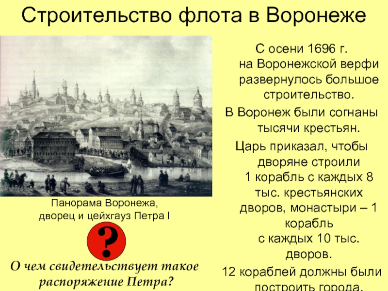 Царь приказал. Строительство флота в Воронеже. Воронежские верфи 1696 г. Почему для строительства флота был выбран Воронеж. Криворучко строительство флота в Воронеже.