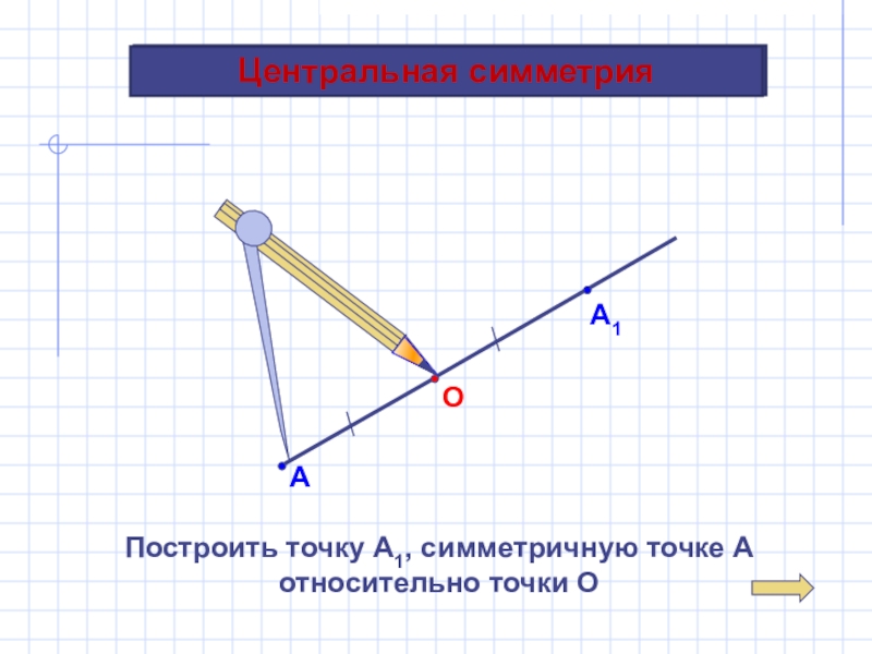 Фигуры симметричные относительно точки о на рисунке