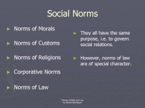 Social Norms