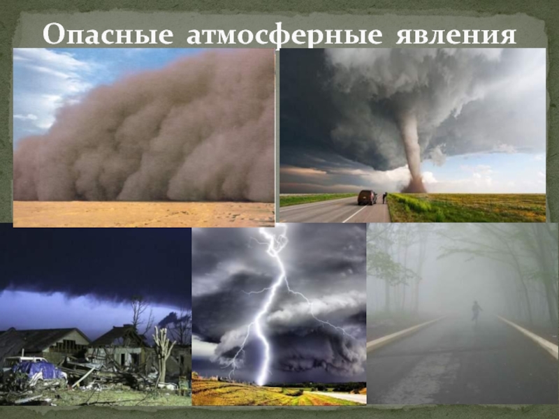 Явления в атмосфере 6 класс география. Опасные природные явления в атмосфере. Опасные природные явления связанные с атмосферой. "Опасные атмосферные явлени. Опасные природные явления, связанные с осадками;.