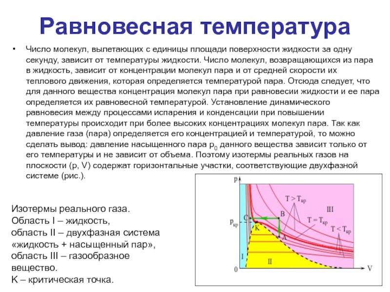 Число молекул пара. Температура зависит от количества молекул. Равновесная жидкость. Зависимость количества молекул от температуры. Равновесная концентрация зависит от температуры.