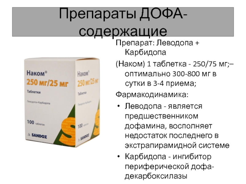 Таблетки Наком 250мг Купить