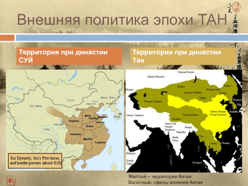 Карта средневекового китая