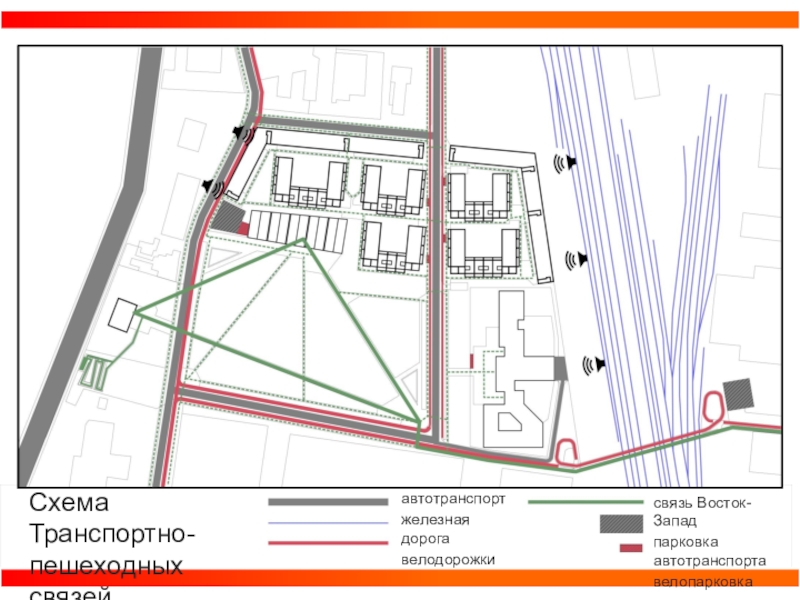 Схема транспортно пешеходных связей