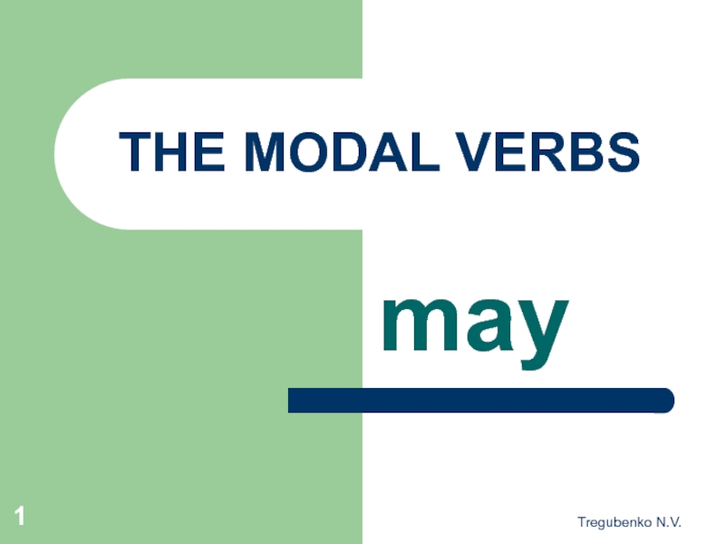 Презентация The Modal Verbs. May