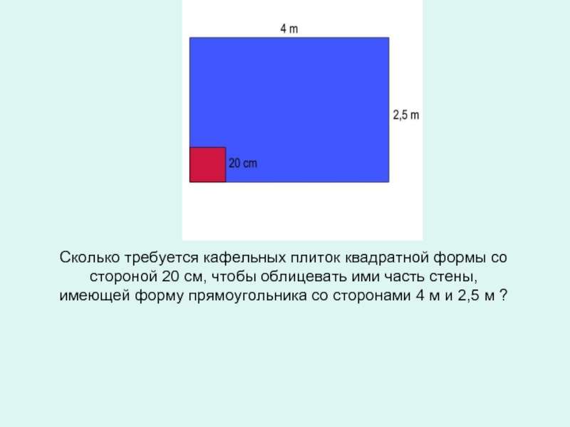 Сколько кафельных плиток квадратной формы