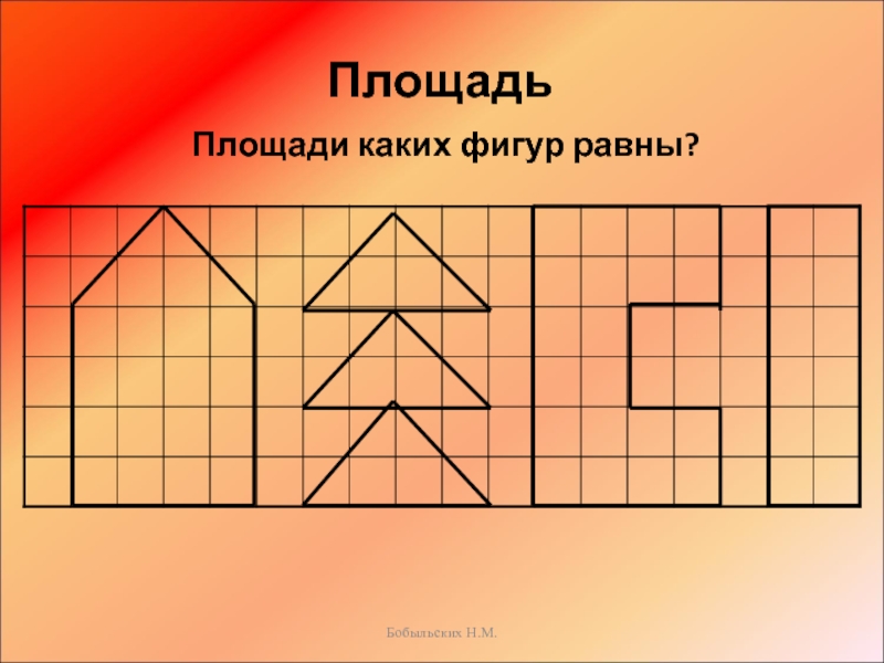 Площади каких двух фигур. Площади равных фигур равны. Площади двух фигур равны то фигуры равны. Какие три фигуры равны площади 16. 4 Класс площади каких фигур равны картинка.