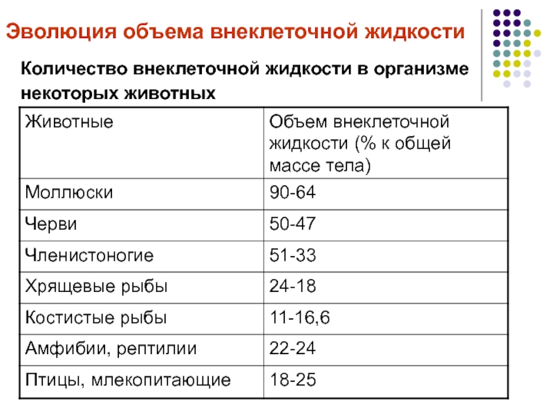 Циркулирующей жидкости. Объём внутриклеточной жидкости от общего объёма составляет:. Объем внеклеточной жидкости. Эволюция объема циркулирующей жидкости. Количество внутриклеточной жидкости.