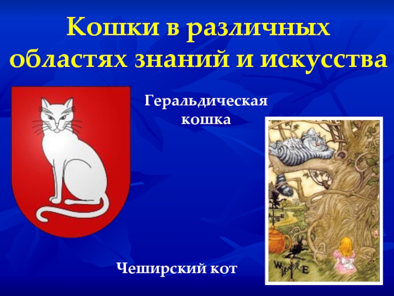Кошки в различных областях знаний и искусстваГеральдическая кошкаЧеширский кот