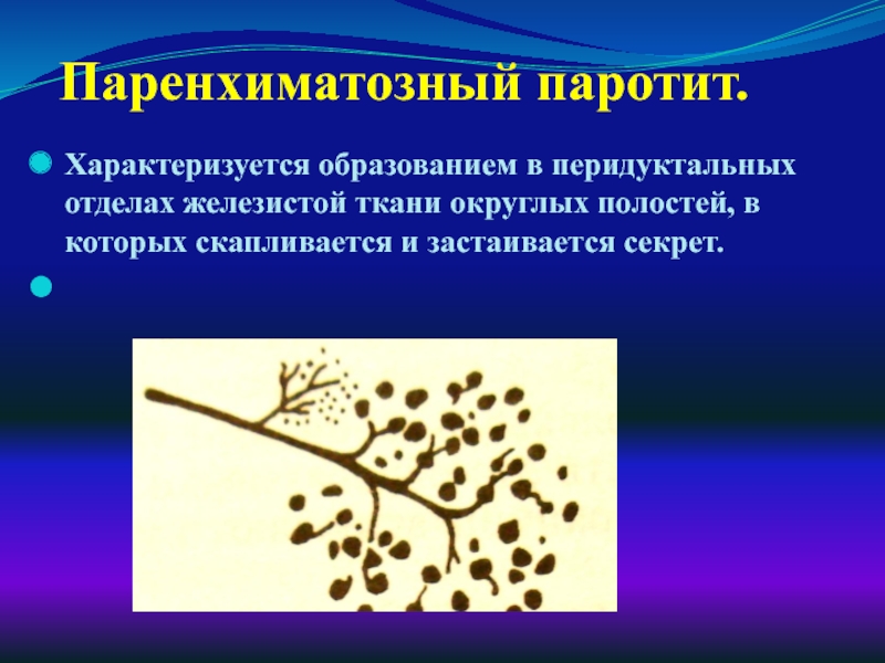 Хронический паренхиматозный паротит у детей презентация