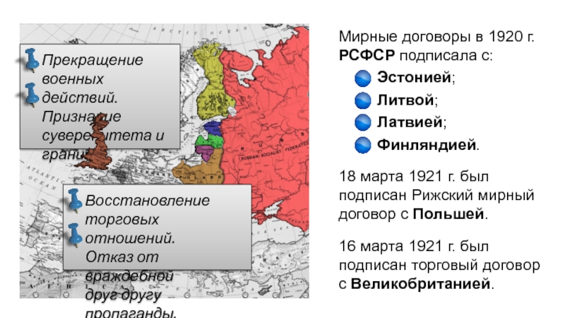 Рижский мирный договор карта