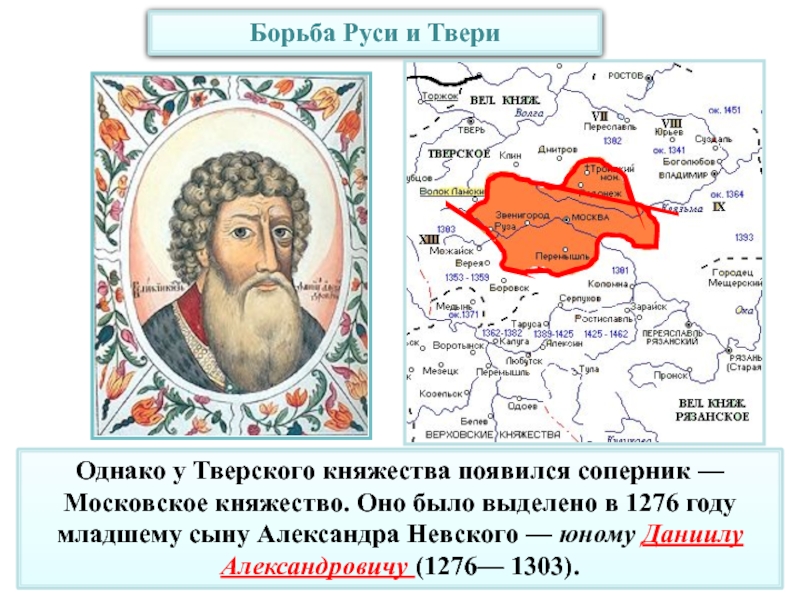 Борьба за великое княжение Владимирское. Противостояние Москвы и Твери. Борьба за великое княжение Владимирское между Москвой и Тверью. Борьба между Москвой и Тверью.