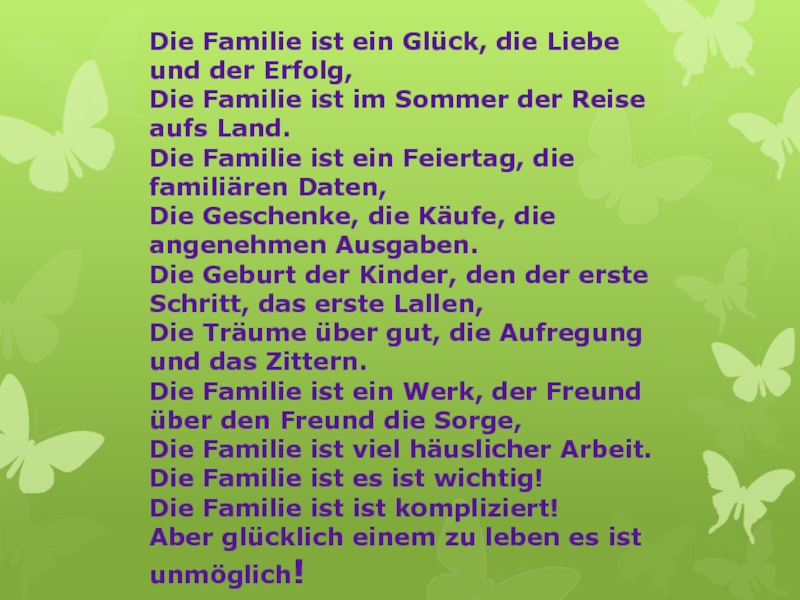 Die familie die kinder