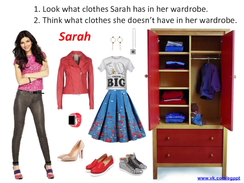 Sarah has joined a community. Clothes what is Extra.