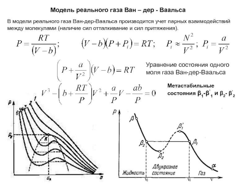 Реальные газы ван дер ваальса. Модель газа Ван-дер-Ваальса. Модель упругих шаров в теории Ван-дер-Ваальса. Модель идеального газа и модель Ван-дер-Ваальса. Модель реального газа.