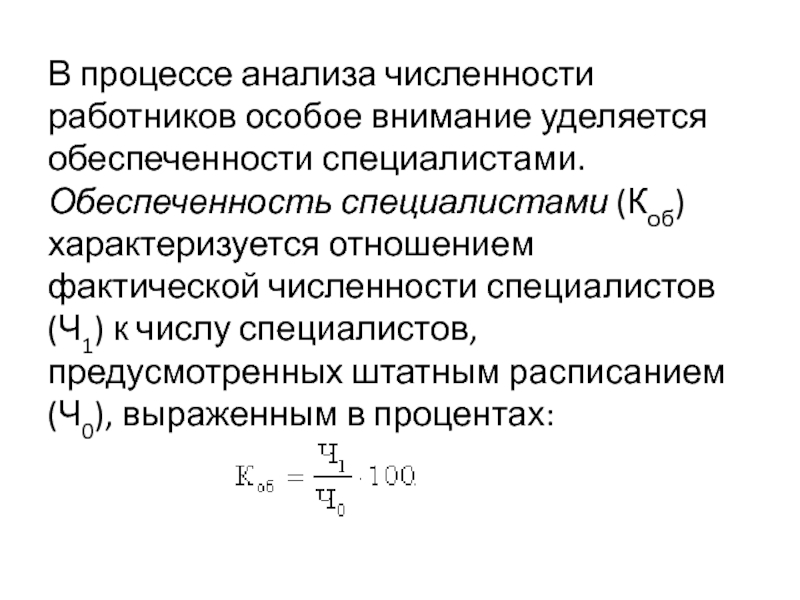 Фактическая численность