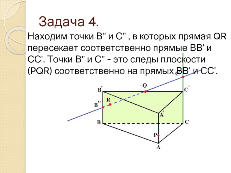 Пересекают соответственно. Построение сечений .метод следов презентация. Постройте основной след плоскости PQR. Пересекает соответственно. Найдите точку обзора с которой можно сложить узор.