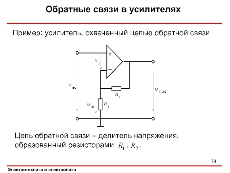 Положительная обратная связь схема