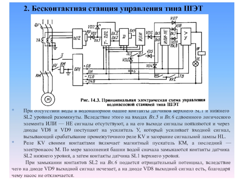 Бесконтактная схема управления