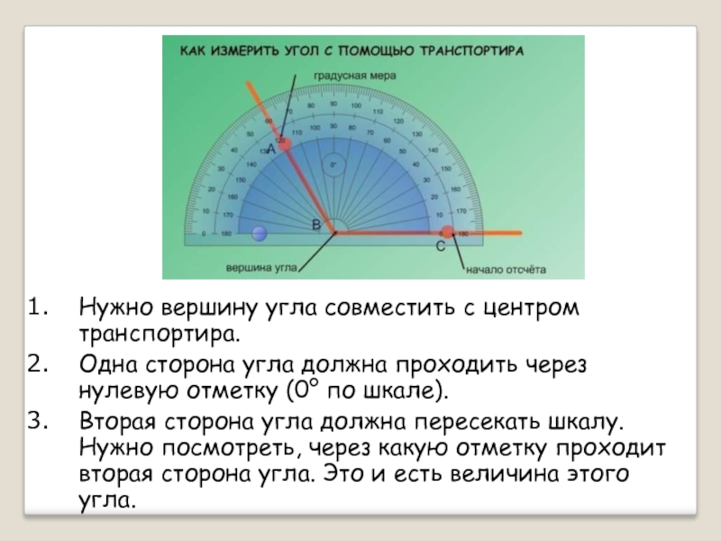 Транспортир 5 класс презентация