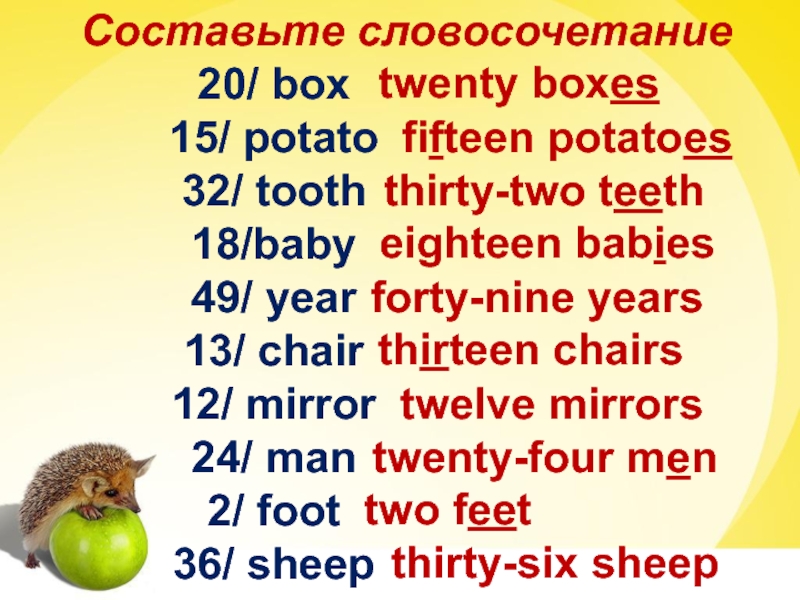 Tooth множественное число. Box во множественном числе на английском. 20 Box во множественном. Baby множественное число. A Box во множественном.