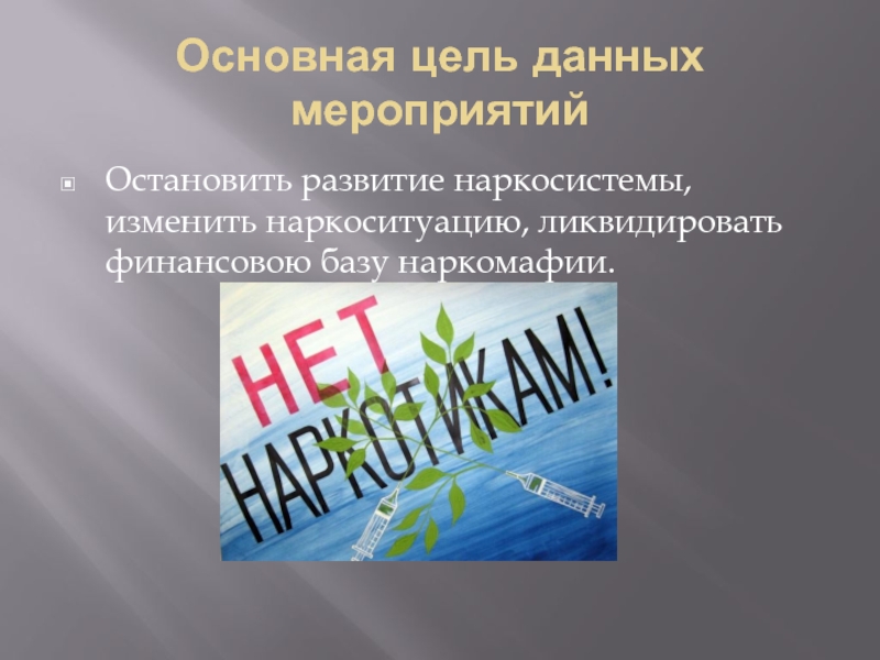 Организационные основы противодействия наркотизму в рф презентация