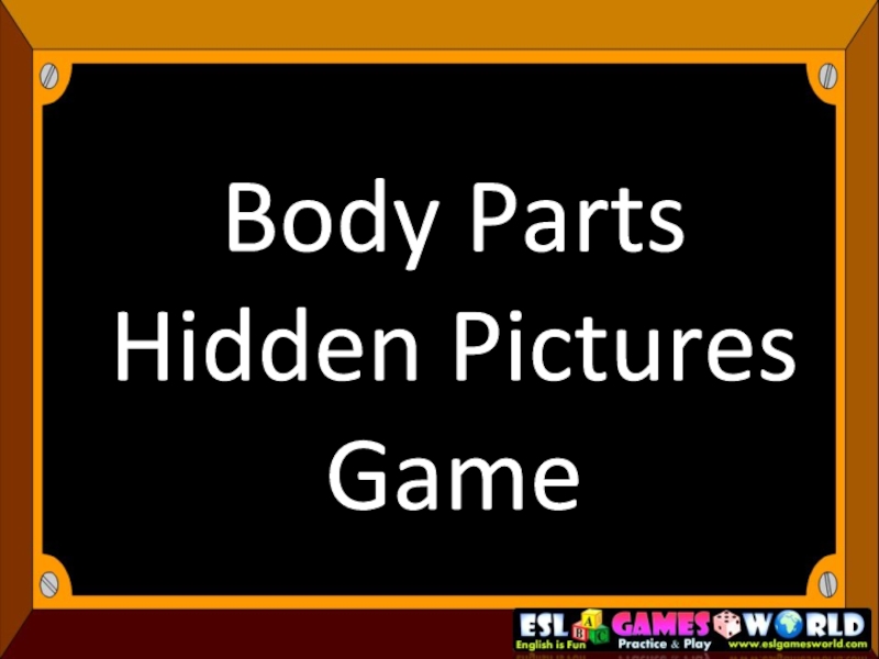 Презентация Body Parts Hidden Pictures Game