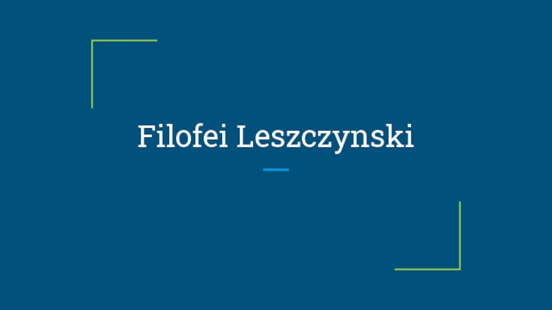 Filofei Leszczynski