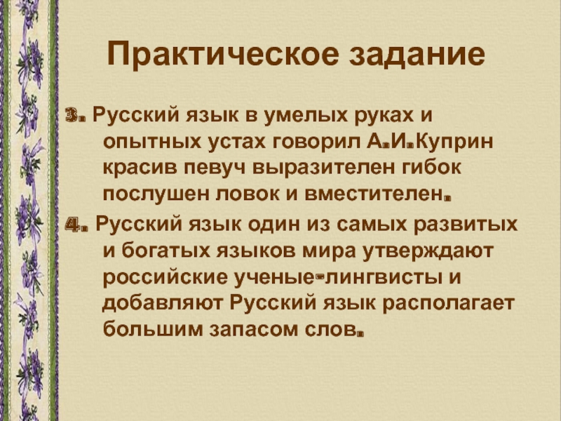 Практическая речь