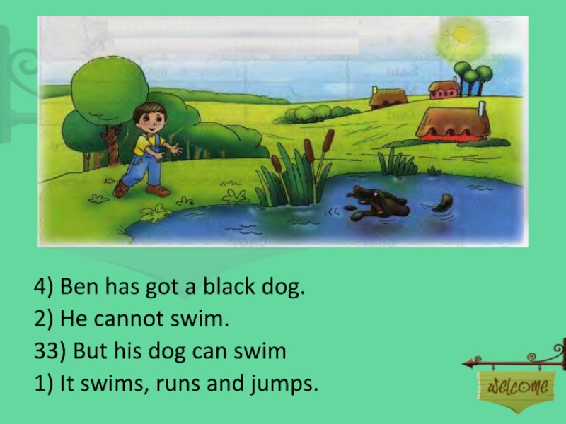 My dog can run and jump. A Dog can Swim. Can his Dog Swim?. Dog can't Swim. A Dog can Run 2 класс.