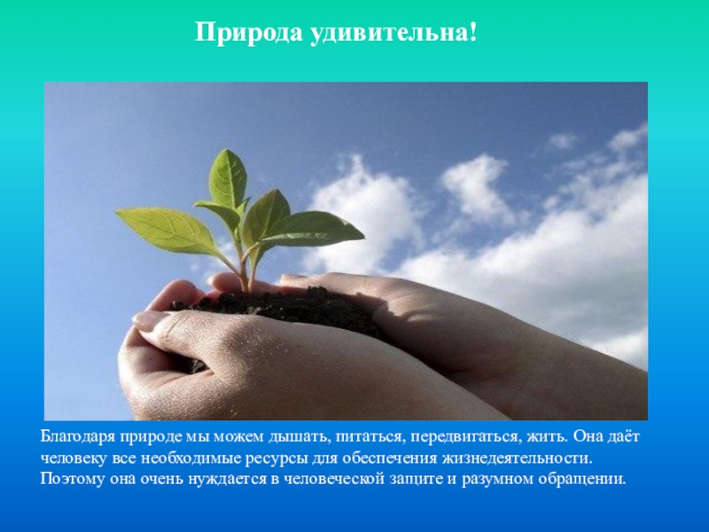 Благодаря природе человек. Обращение природы к человеку. Благодаря природе мы. Природа дает людям необходимые ресурсы.. Эффективный способ природы.