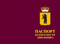 ПАСПОРТ
БЕЗОПАСНОСТИ
ШКОЛЬНИКА
