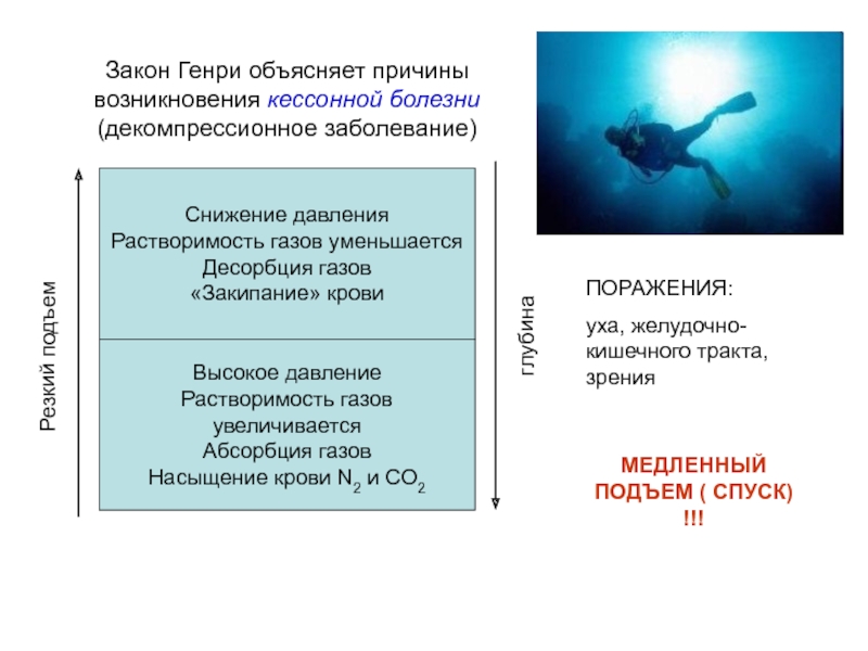 Кессонная болезнь презентация