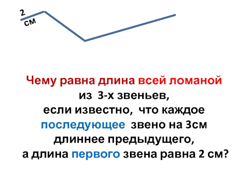 Ломаная из 2 звеньев