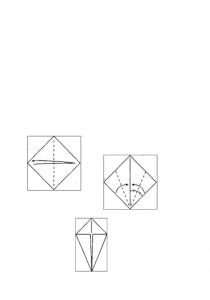 Урок девятый.
Базовая форма ВОЗДУШНЫЙ ЗМЕЙ. ПЕТУХ и УТКА
Наш оригамский городок