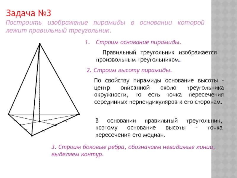 Правильный треугольник пирамида рисунок