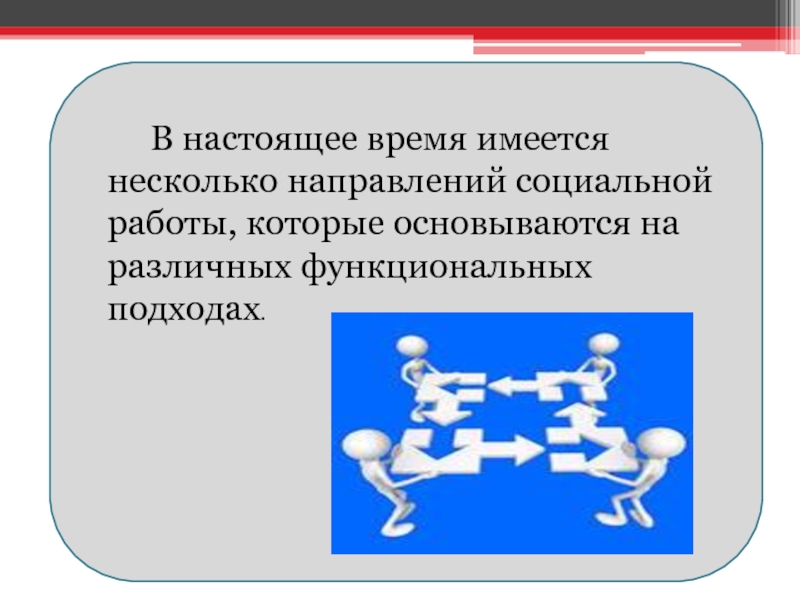 В настоящее время существуют специальные. Социальная терапия. Социальное направление.